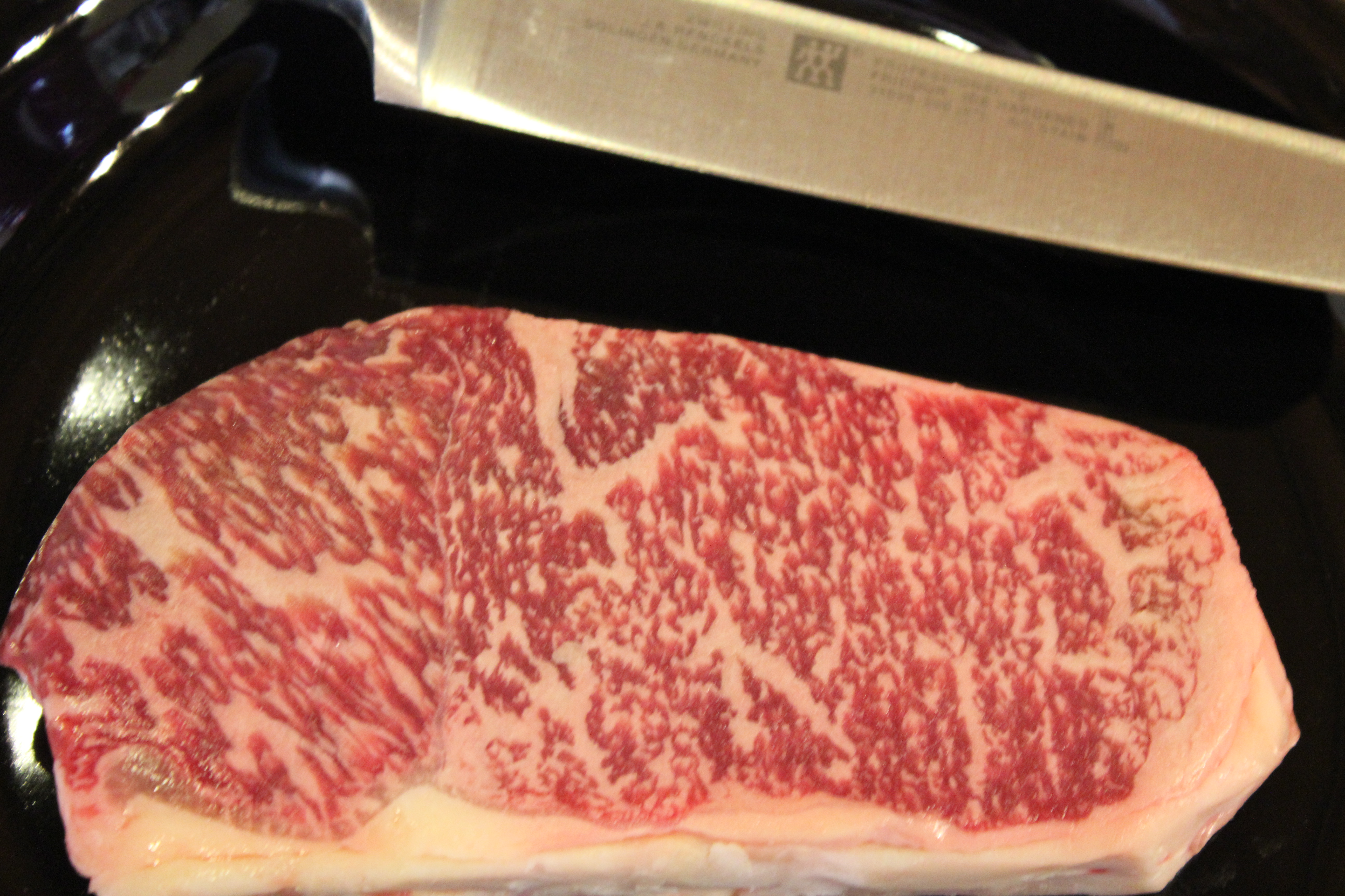 Wagyu Beef (American Kobe Beef) Strip In Packagin